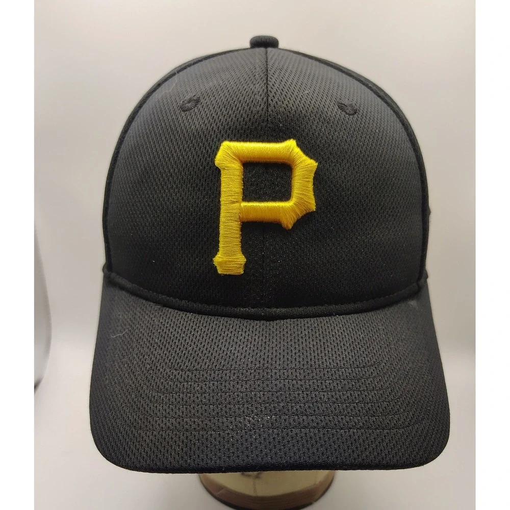 OC Sports Pittsburgh Pirates Youth Hat Black Yellow MLB Baseball Cap Adjustable